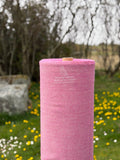 Pink and White Herringbone