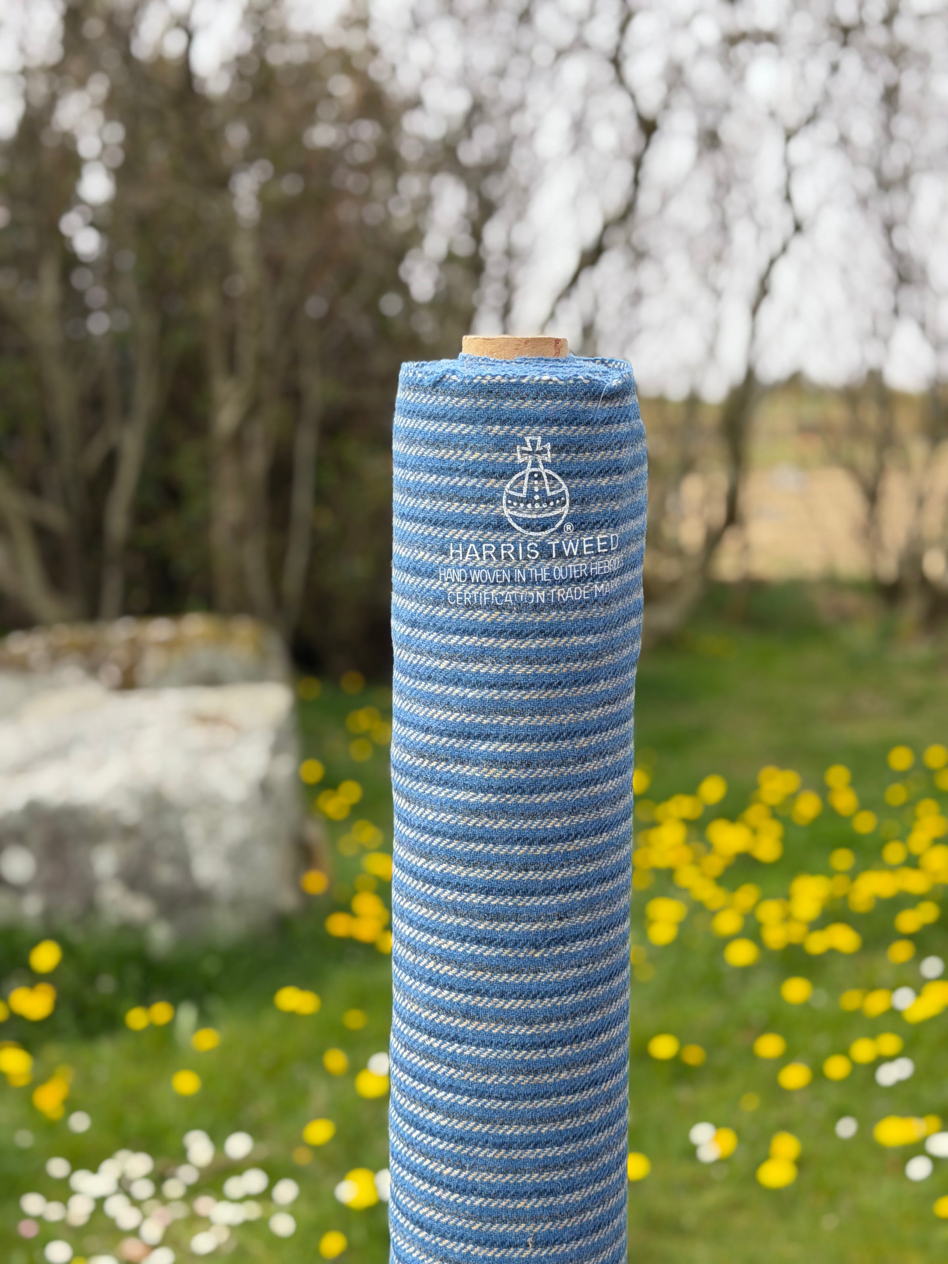 Blue Stripe Twill