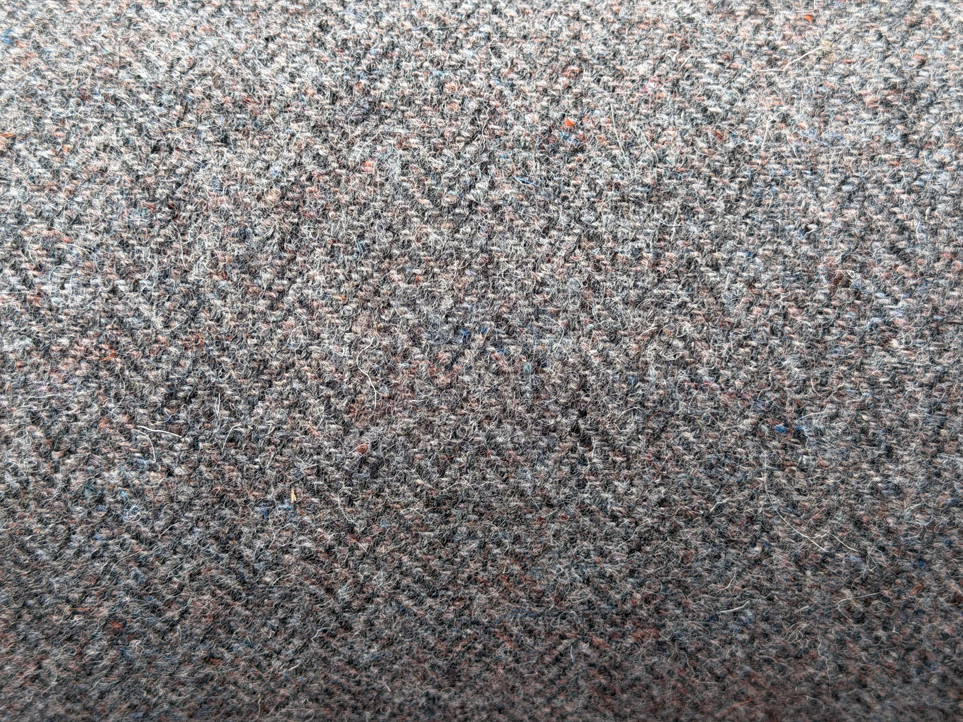 Light Grey and Blue Herringbone