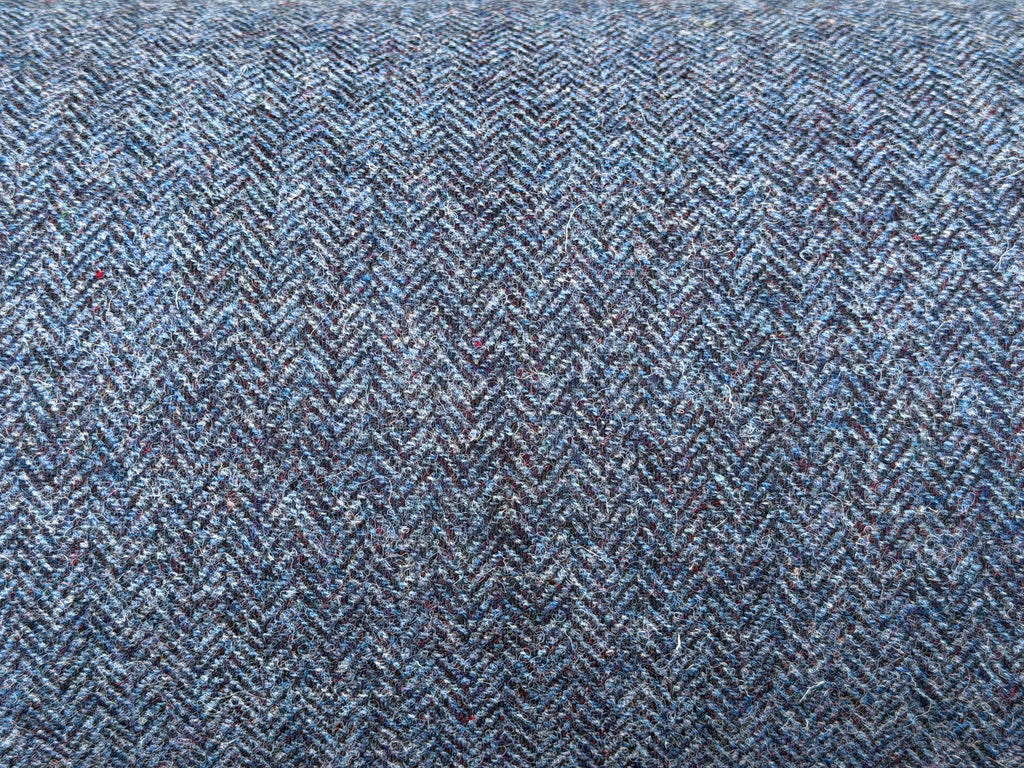 Denim Blue Herringbone Harris Tweed