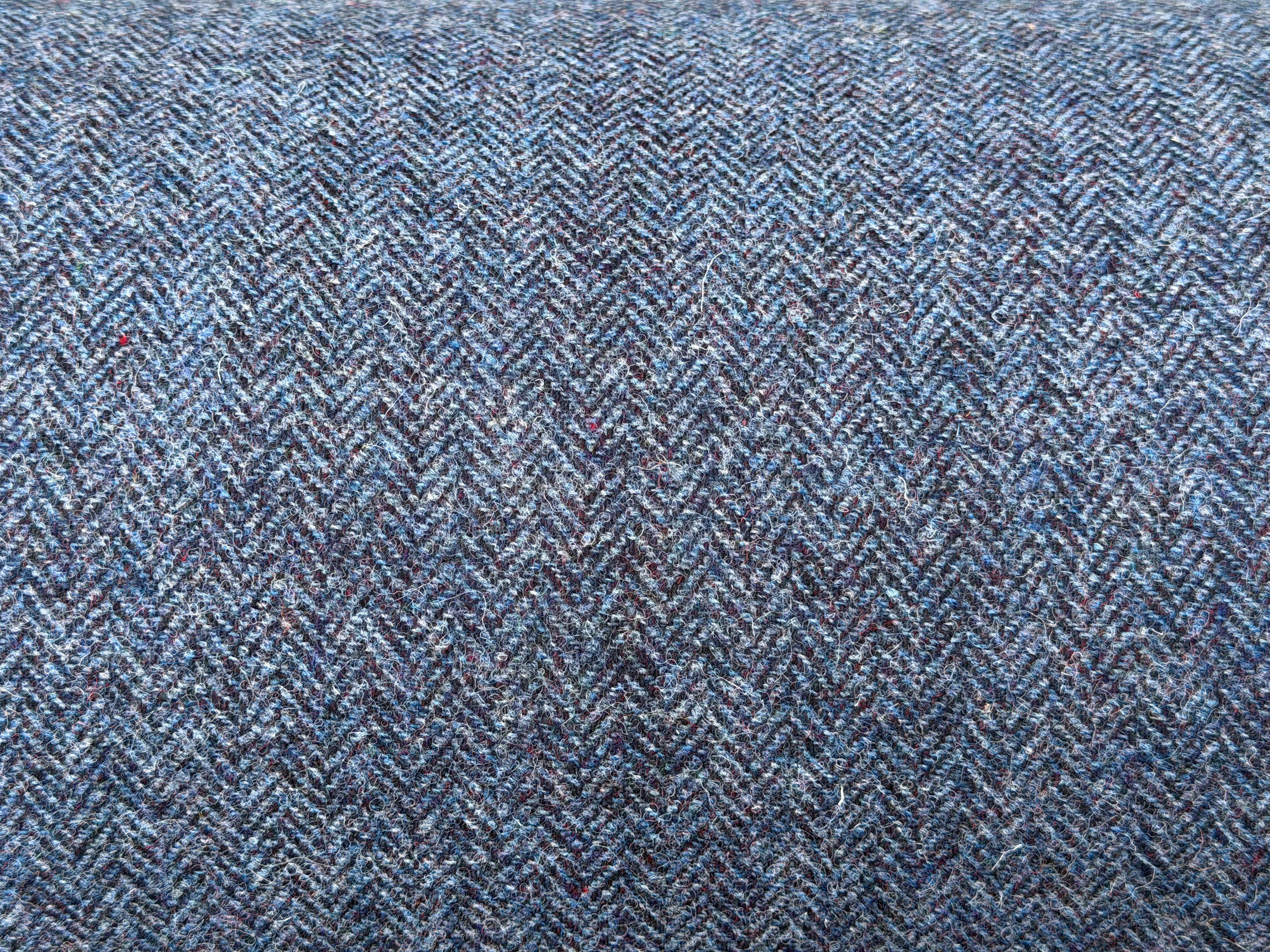 Denim Blue Herringbone