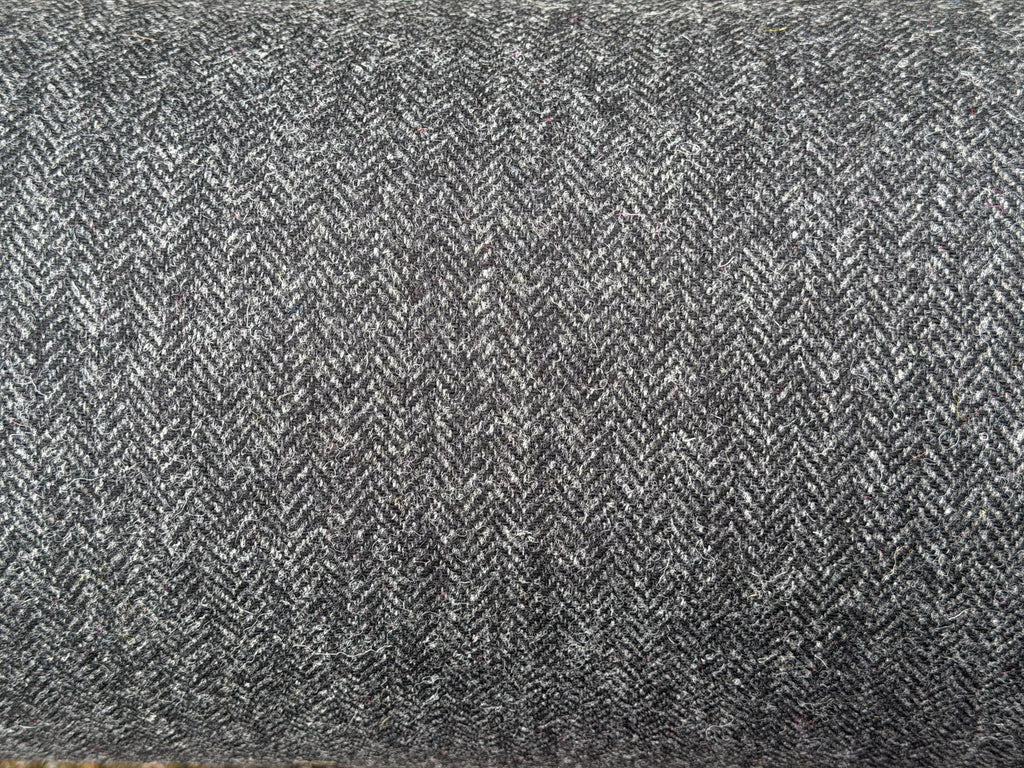 Dark Grey Herringbone Harris Tweed