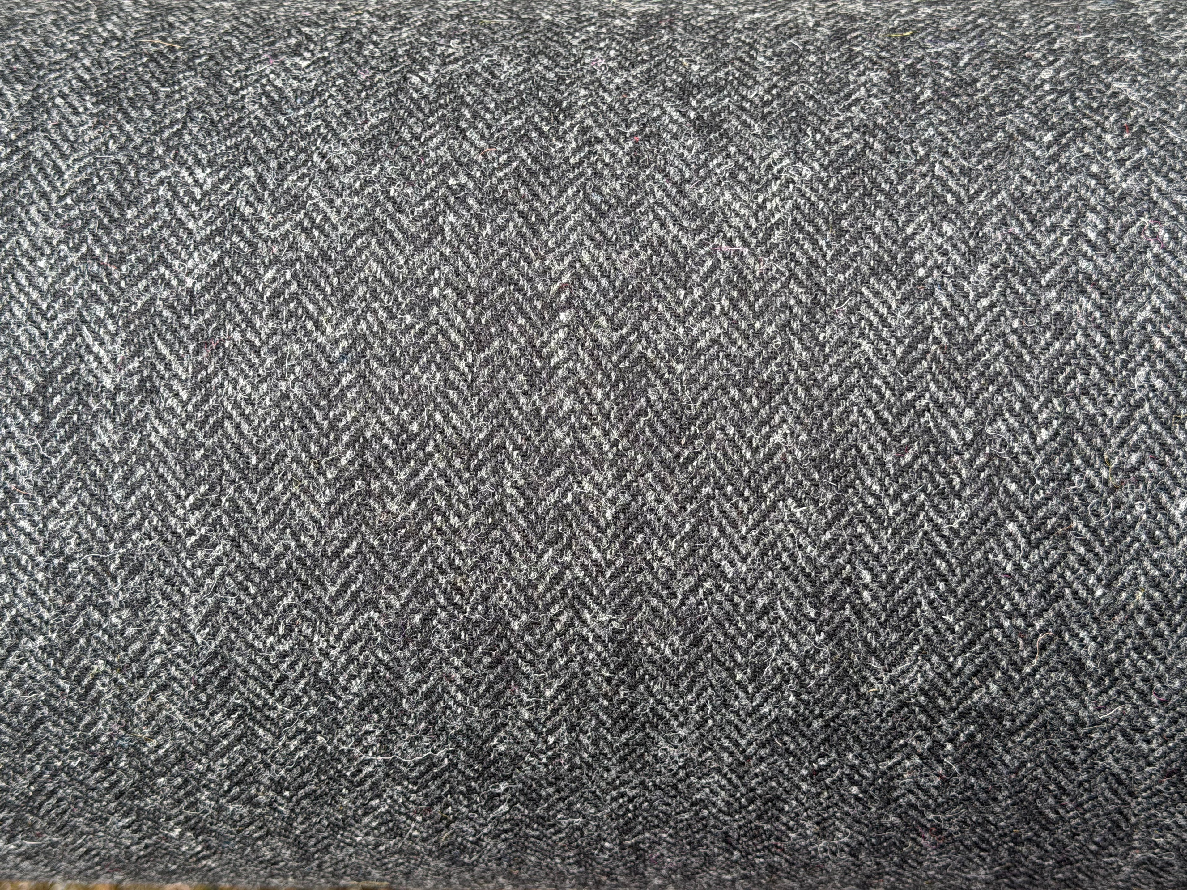Dark Grey Herringbone
