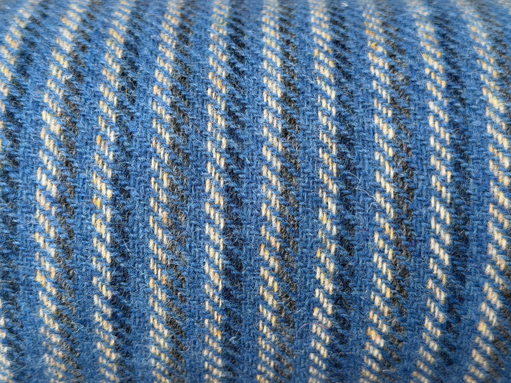 Blue Stripe Twill Harris Tweed